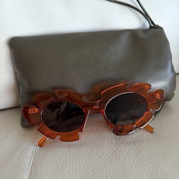 NEW Loewe Orange Flower Sunglasses 100% Authentic main image 6